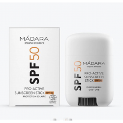 SPF50 Pro-Active Protector Solar Mineral en Barra Mádara